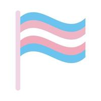drapeau de la fierté transgenre vecteur