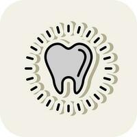 conception d'icône de vecteur de blanchiment des dents