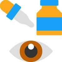 conception d'icône vectorielle de gouttes pour les yeux vecteur
