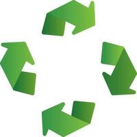 conception d'icône de vecteur de recyclage