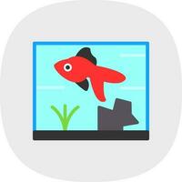 conception d'icône de vecteur d'aquarium