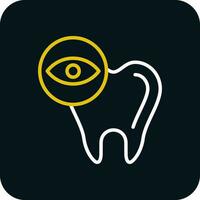 conception d'icône de vecteur de contrôle dentaire