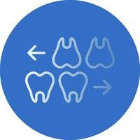 les dents vecteur icône conception