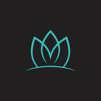 lotus vecteur icône fleur icône dans branché plat conception