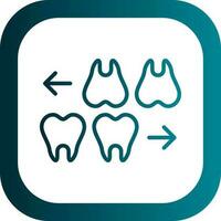 les dents vecteur icône conception