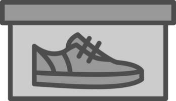 chaussure boîte vecteur icône conception