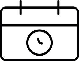 conception d'icône de vecteur de calendrier