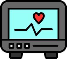 cardiogramme vecteur icône conception