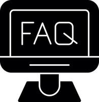 FAQ vecteur icône conception