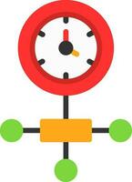 conception d'icône de vecteur de temps