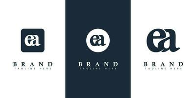 moderne et Facile minuscule ea lettre logo, adapté pour affaires avec ea ou ae initiales. vecteur