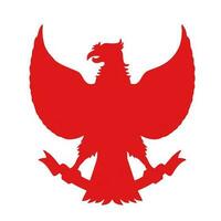 garuda pancasila dans rouge logo icône symbole, Indonésie Etat symbole vecteur