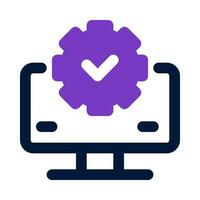 icône d'ordinateur pour votre site Web, mobile, présentation et conception de logo. vecteur