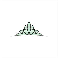 lotus fleur icône. lotus fleur contour vecteur illustration.