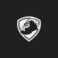 gorille tête logo. conception le emblème pour votre entreprise. vecteur illustration.