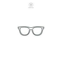 des lunettes de soleil icône symbole vecteur illustration isolé sur blanc Contexte