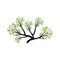 bonsaï arbre logo. Facile minimaliste silhouette conception, plante vecteur, icône illustration élément vecteur