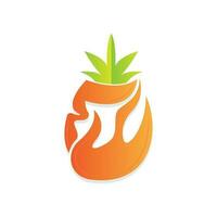 ananas logo, vecteur jardin ferme Frais fruit, conception pour Facile fruit magasin jus