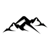 Montagne logo, la nature paysage vue conception, grimpeurs et aventure, modèle illustration vecteur