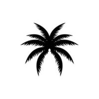 noix de coco arbre logo conception, plage plante vecteur, paume arbre été, illustration modèle vecteur