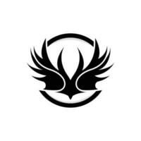 aile logo conception, vecteur Aigle faucon ailes, beauté en volant oiseau, illustration symbole