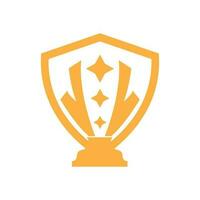 trophée logo, gagnant vecteur pour des sports tournoi, Créatif et unique illustration