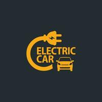 électrique voiture logo vecteur