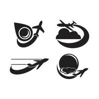 ensemble de Voyage logo pour Voyage agence vecteur icône illustration conception