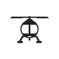 hélicoptère icône logo vecteur illustration modèle conception.