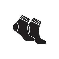 chaussette icône logo vecteur illustration conception modèle.