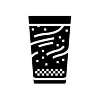 matcha latté Japonais nourriture glyphe icône vecteur illustration