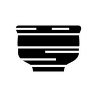 Saké tasse Japonais nourriture glyphe icône vecteur illustration
