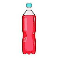 boisson Plastique bouteille un soda dessin animé vecteur illustration