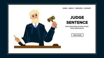 légal juge phrase vecteur