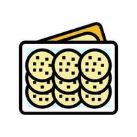 le déjeuner boîte des gamins repas Couleur icône vecteur illustration