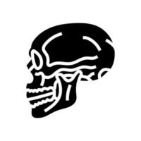 crâne tatouage art ancien glyphe icône vecteur illustration