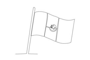 une drapeau de le pays de Mexique vecteur