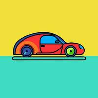 courses voiture logo illustration vecteur