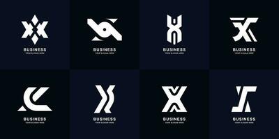 collection lettre X monogramme logo conception vecteur