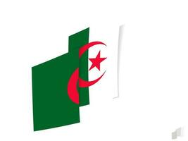 Algérie drapeau dans un abstrait déchiré conception. moderne conception de le Algérie drapeau. vecteur
