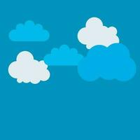 bleu ciel avec des nuages gratuit Télécharger Icônes vecteur