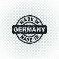 fabriqué dans Allemagne timbre. vecteur illustration sur isolé Contexte