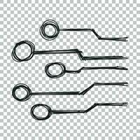 main tiré circuit planche icône. griffonnage scetch La technologie schème symbole plat vecteur illustration sur isolé Contexte.