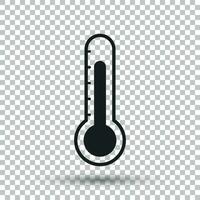 thermomètre icône. objectif plat vecteur illustration sur isolé Contexte.