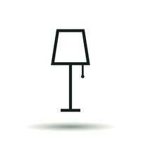 lampe meubles icône. lampe vecteur illustration sur blanc Contexte.