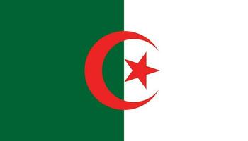 Algérie drapeau icône dans plat style. nationale signe vecteur illustration. politique affaires concept.