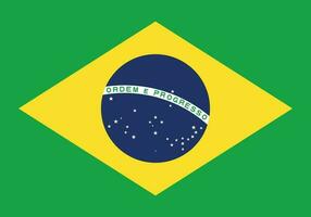 Brésil drapeau icône dans plat style. nationale signe vecteur illustration. politique affaires concept.