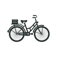 vélo signe icône dans plat style. bicyclette vecteur illustration sur blanc isolé Contexte. cyclisme affaires concept.