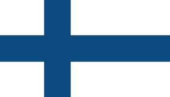 Finlande drapeau icône dans plat style. nationale signe vecteur illustration. politique affaires concept.