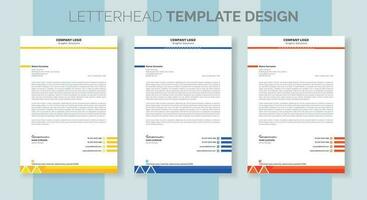 entreprise moderne affaires en-tête de lettre conception modèle. Créatif moderne en-tête de lettre conception modèle pour votre projet. lettre diriger, en-tête de lettre, affaires en-tête de lettre conception vecteur